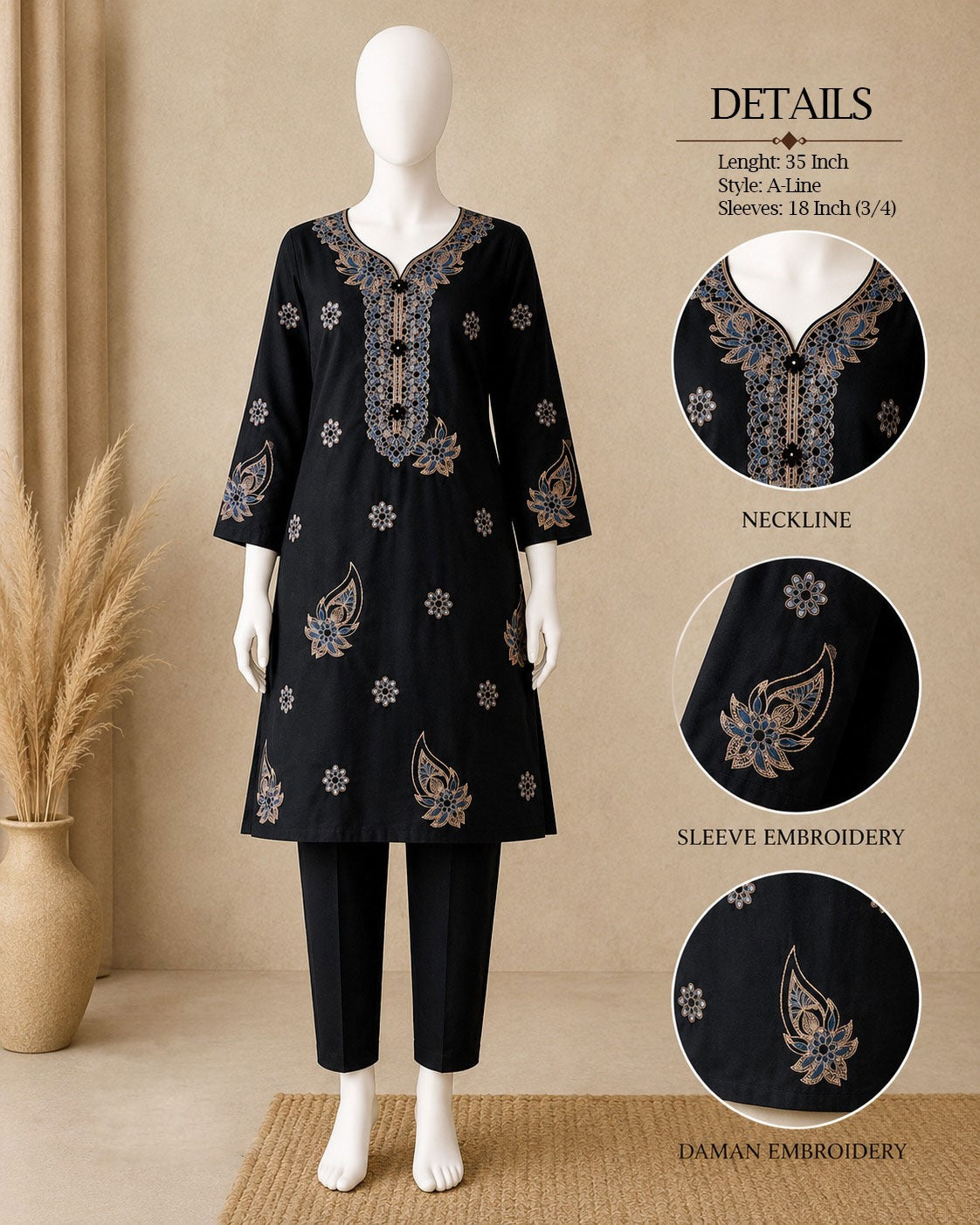 Embroidered Kurti