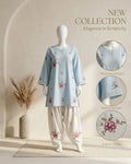 Pastel Blue Floral
